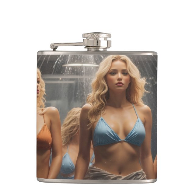 Cantil Mulher sexy loira em Bikini (Frente)