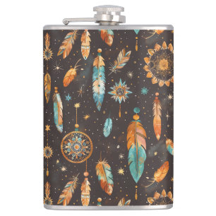 Cantil Mystical Dark Boho: Penas e Sonhos Desi