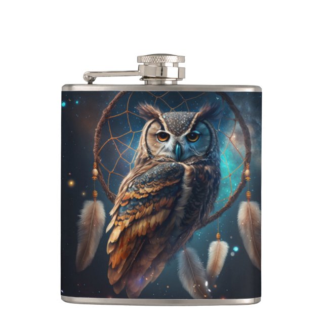 Cantil Mystical Space Owl with Dreamcatcher Art       (Frente)
