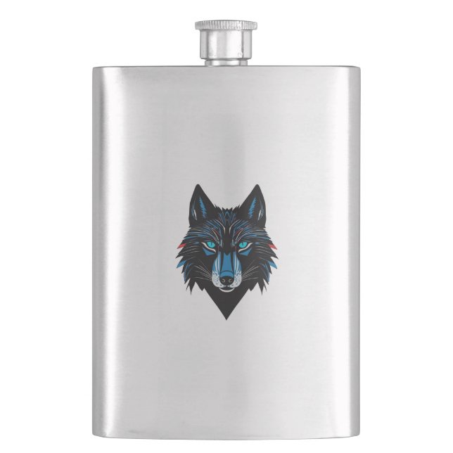 Cantil Mystical Wolf Flask (Frente)