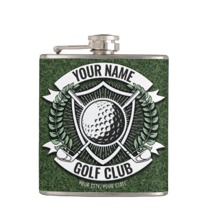 Cantil NAME Personalizado Golfista Campo de Golfe Clube C