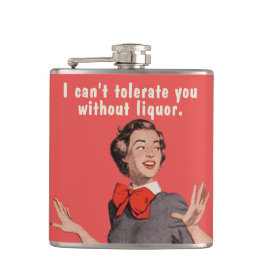 Cantil Não posso tolerá-lo sem licor.