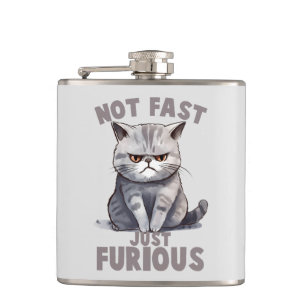 Cantil Não Rápido, Apenas Furioso - Humor De Gato Cinza