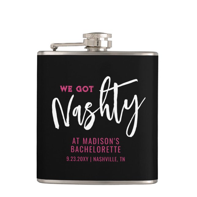 Cantil Nashville Bachelorette Personalizado Favor (Frente)