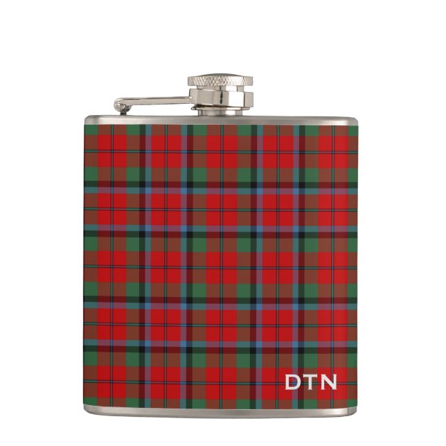 Cantil Naughton Tartan Monograma Xadrez Vermelha (Frente)