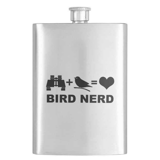 Cantil Nerd engraçado do pássaro de Birdwatcher do Birder (Frente)