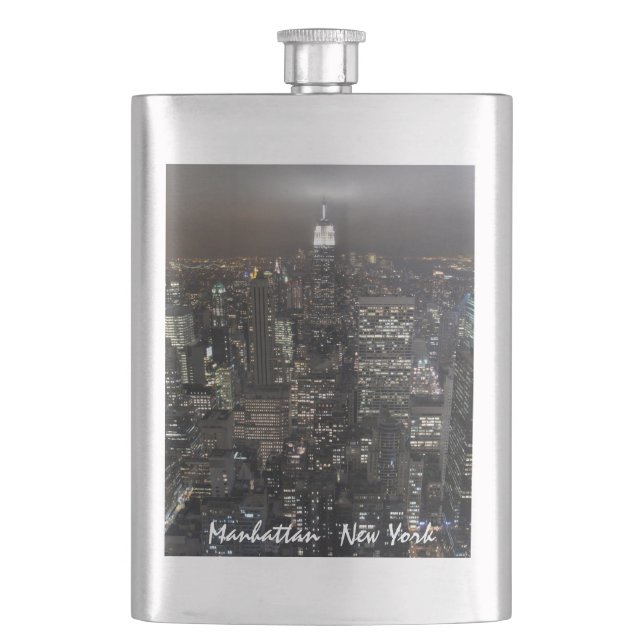 Cantil New York Flask Custom Empire State NYC Beber Flask (Frente)