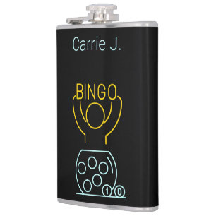 Cantil Noite de Bingo Neon Arte de Linha Personalizada