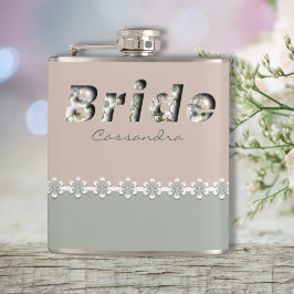 Cantil Noiva branca retrógrada tridimensional deletável