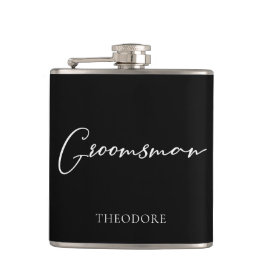 Cantil Noivo Casamento Moderno Personalizado Preto Branco