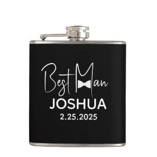 Cantil Noivo de Casamento Personalizado Moderno Preto