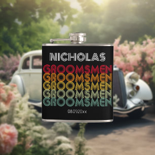Cantil Noivos com Estilo Retro Monogramado para Casamento