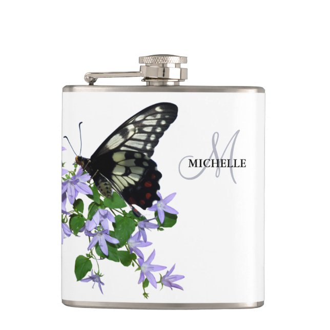 Cantil Nome de borboleta vintage elegante (Frente)