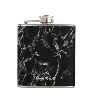 Cantil Nome de pedra de mármore preto moderno do costume