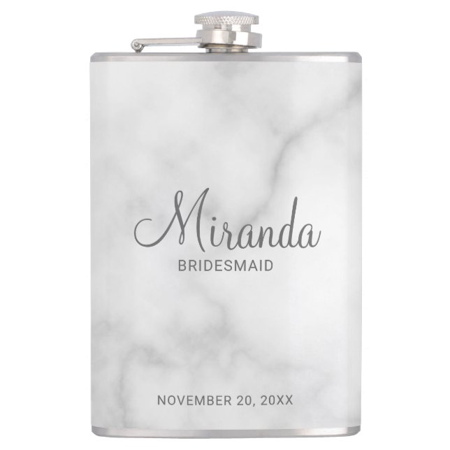 Cantil Nome do Bridesmaid Personalizado de Script Moderno (Frente)
