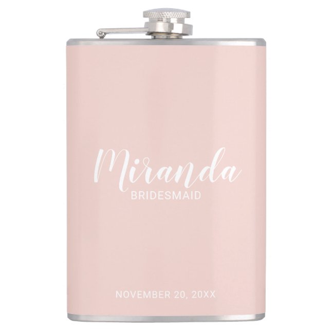 Cantil Nome do Bridesmaid Personalizado de Script Moderno (Frente)
