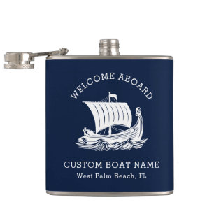 Cantil Nome e logotipo de navio personalizado náutico mod