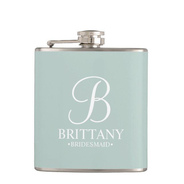 Cantil Nome e Monograma da Bridesmaid Personalizada (Frente)