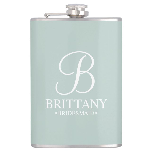 Cantil Nome e Monograma da Bridesmaid Personalizada (Frente)