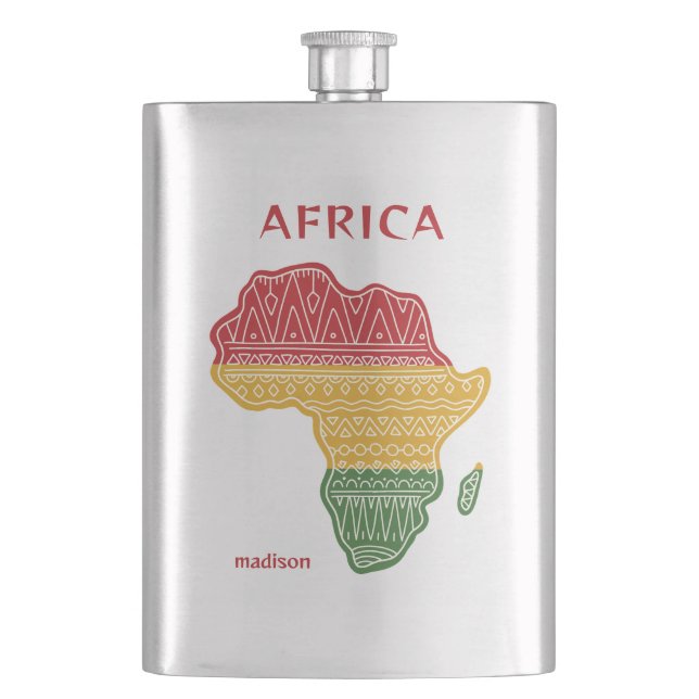 Cantil Nome e texto personalizados África (Frente)