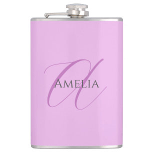 Cantil Nome Monograma - Letra Inicial Orchid & Lilac