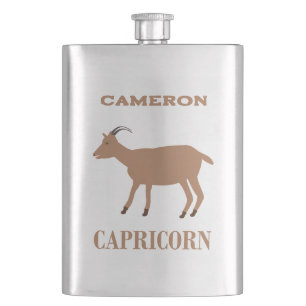Cantil Nome personalizado de Capricorn Star Sign Goat