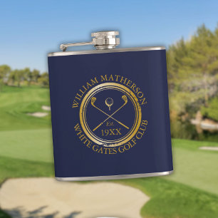 Cantil Nome Personalizado do Clube de Golfe Azul Marinho