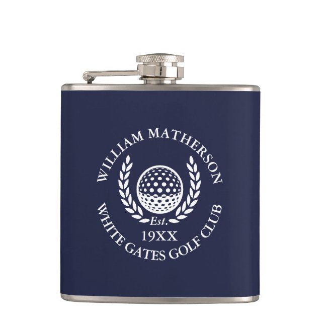 Cantil Nome Personalizado do Clube de Golfe Azul Marinho (Frente)
