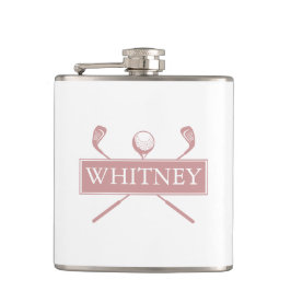 Cantil Nome Personalizado Dusty Rose Clubs E Bola