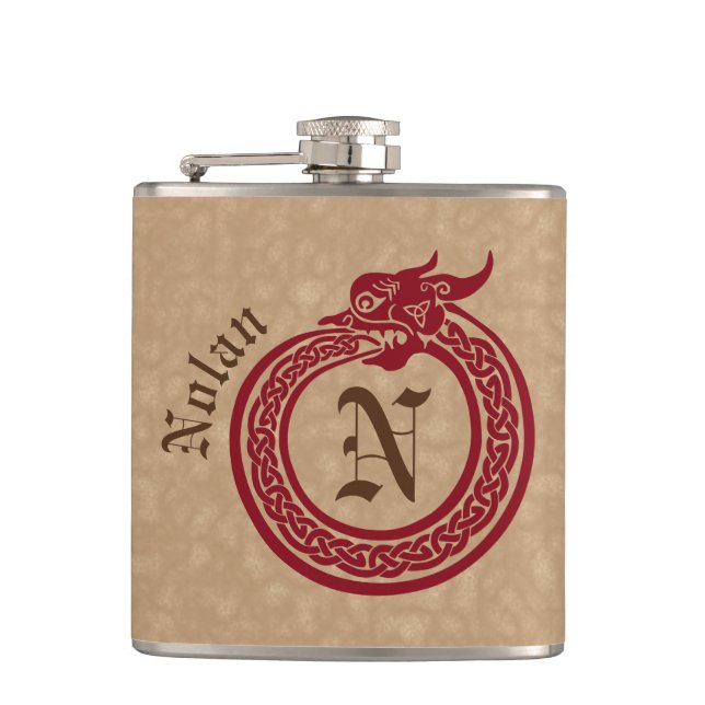 Cantil Nome Personalizado e Estilo Celular Monograma Ouro (Frente)