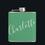 Cantil Nome Personalizado Letra Minúscula em Verde Kelly<br><div class="desc">Nome em Letra Minúscula Tipografia em Verde Kelly</div>