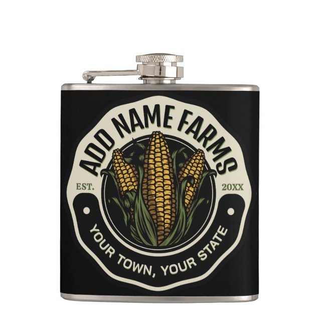 Cantil Nome Personalizado Milho Doce Jardim Fazenda Agric (Frente)