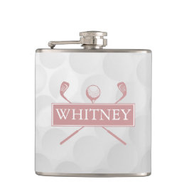 Cantil Nome Personalizado Moderno Dusty Rose Clubs E Bola