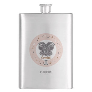 Cantil Nome Personalizado - Sinal Zodiac Gemini