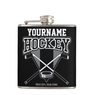 Cantil Nome Personalizado Stick de Hockey Puck Equipe 