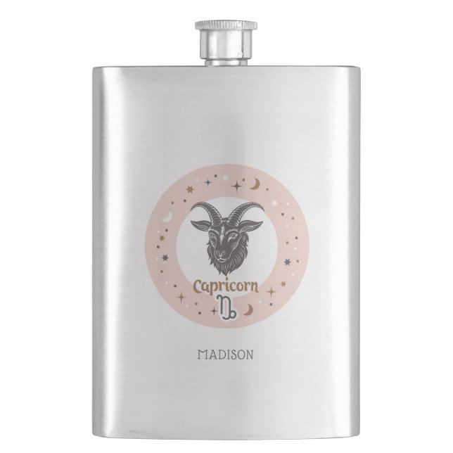 Cantil Nome personalizado - Zodiac - Sinal Capricórnio (Frente)