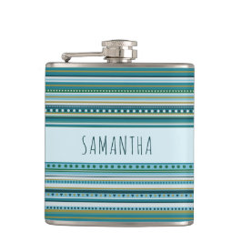 Cantil Nome Tribal Teal Blue Pattern Vinyl Wrapped