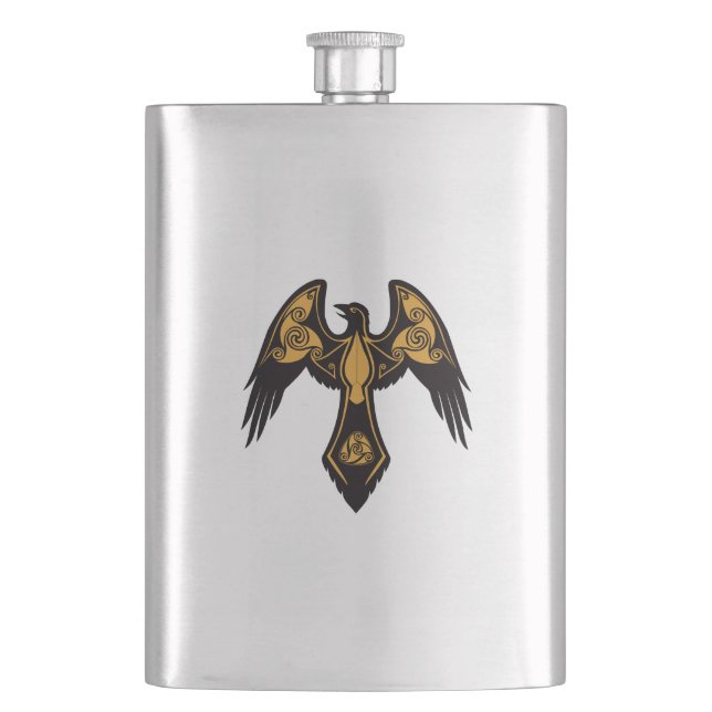 Cantil Norse Raven Flask (Frente)