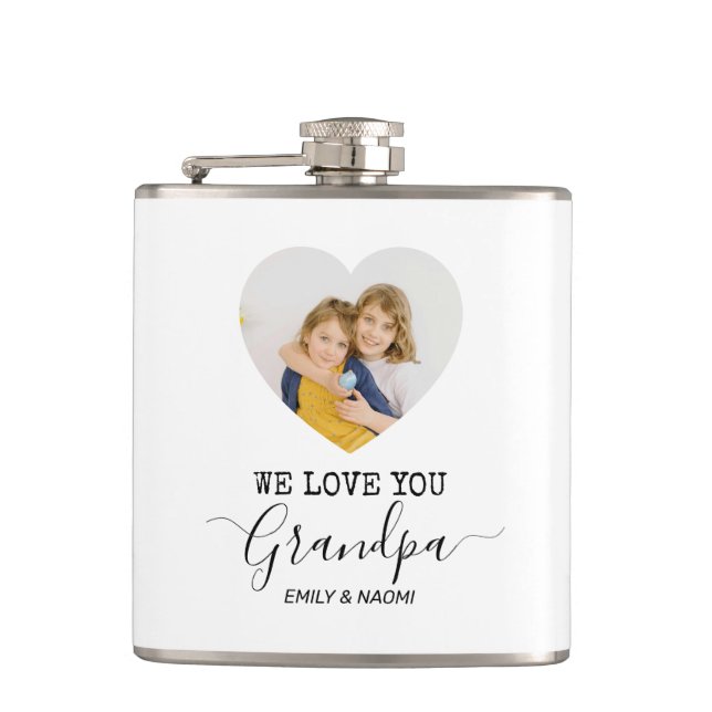 Cantil Nós Te Amo Vovô | Frasco Personalizado (Frente)