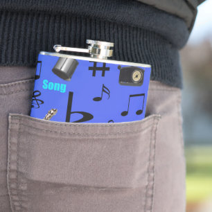 Cantil Notas E Instrumentos Musicais Azuis,