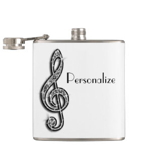 Cantil Notas Musicais Black Glitzy Sparkly