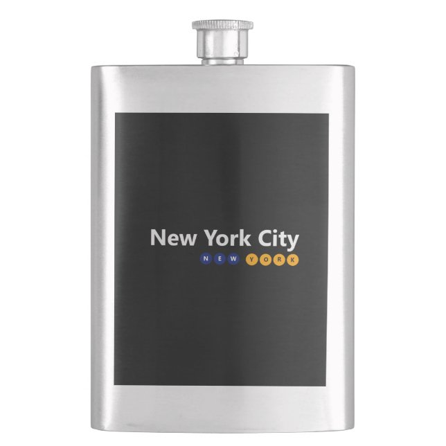 Cantil Nova Iorque, New York Classic Flask (Frente)