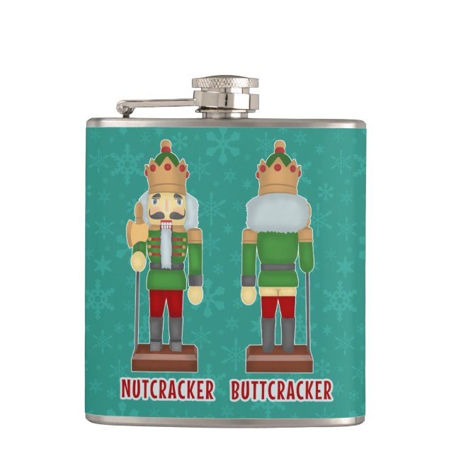 Cantil Nutcracker engraçado Buttcracker do Natal cómico (Frente)
