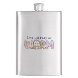 Cantil O Amor Nos Manterá Aquecidos Adorável Unicorn Wi
