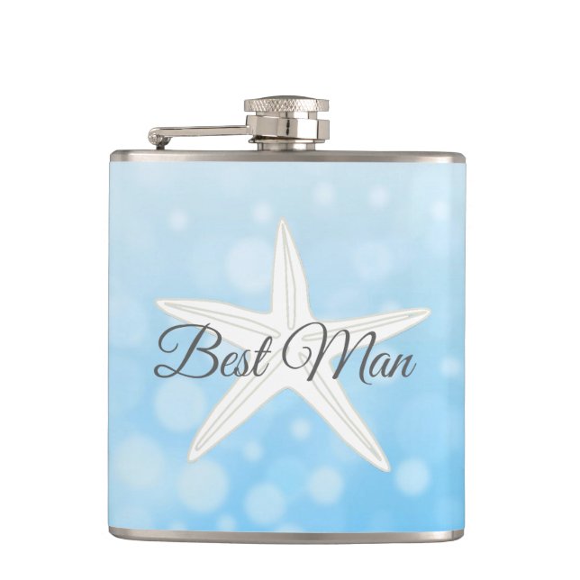 Cantil O Melhor Homem Casado Blue Starfish Flask (Frente)