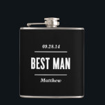 Cantil O Melhor Homem | Frasco de Casamento<br><div class="desc">visite nosso compro para ver mais estilos e cores!
 ©Fine & Dandy Paperie</div>