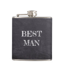 O Melhor Homem - Quadro Preto Whisky Flask