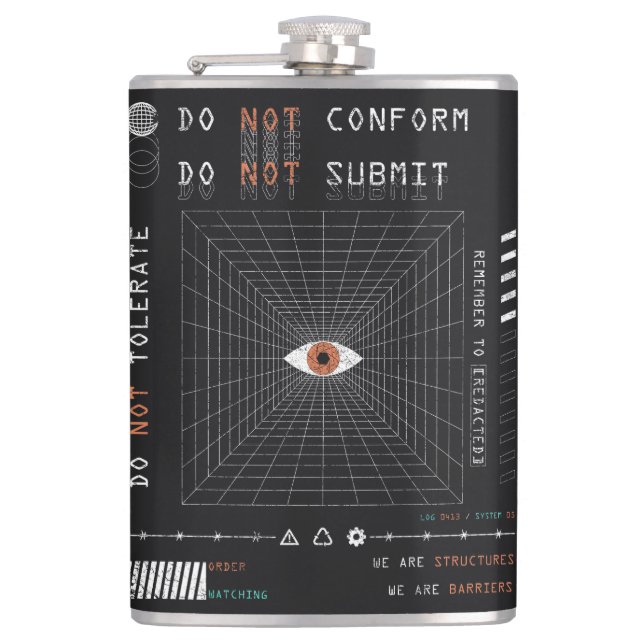 Cantil O Observador - Design de Streetwear Techno-Brutali (Frente)