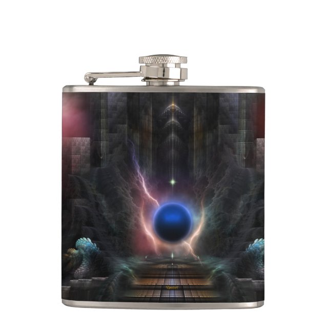 Cantil O Reino Do Osphilium 6oz, Frasco De Vinil (Frente)