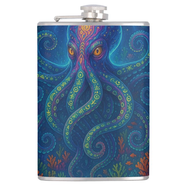 Cantil Octopus Azul Trippy (Frente)